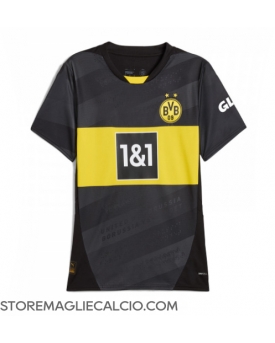 Borussia Dortmund Maglia Gara Trasferta Repliche 2024-25 Donna Maniche Corte